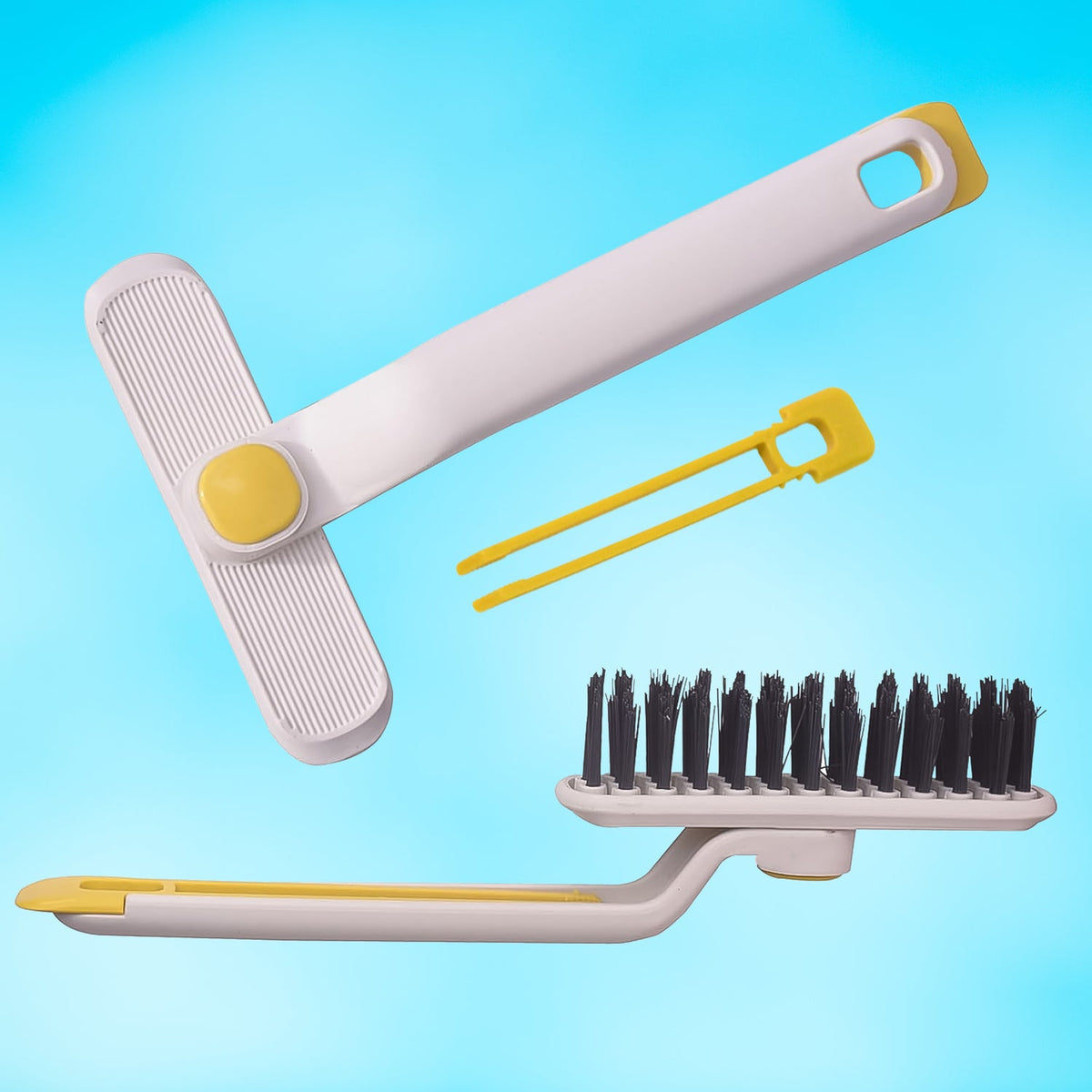 360° rotating floor cleaning brush with durable hard bristles Main image