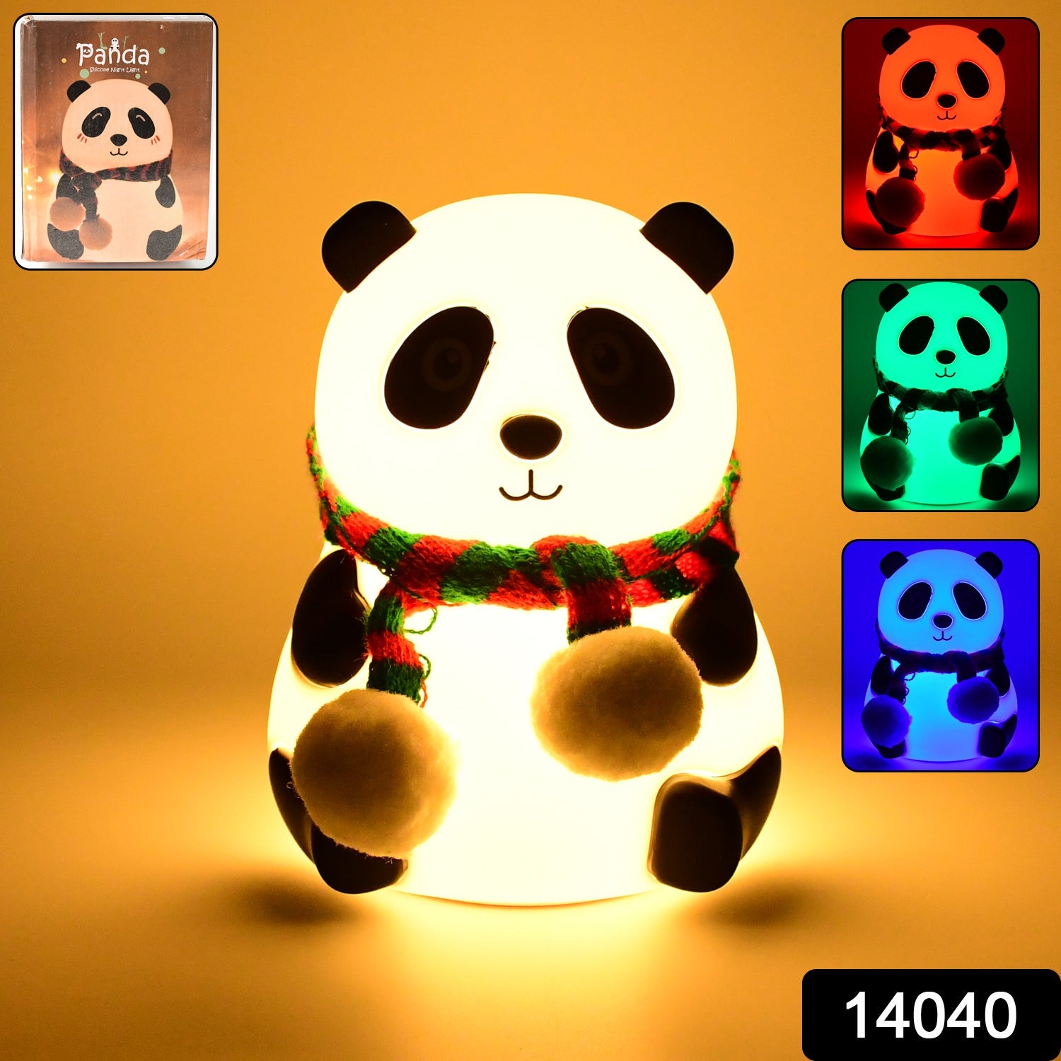 Panda Night Light – 7-Color LED Touch Sensor Lamp | Indo Glow Secondary image