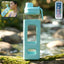 900ml leakproof plastic water bottle with protective outer case