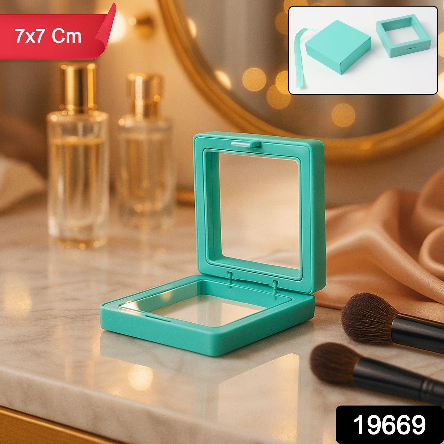 Transparent Jewellery Display Box – Elegant Floating Frame Organizer Secondary image