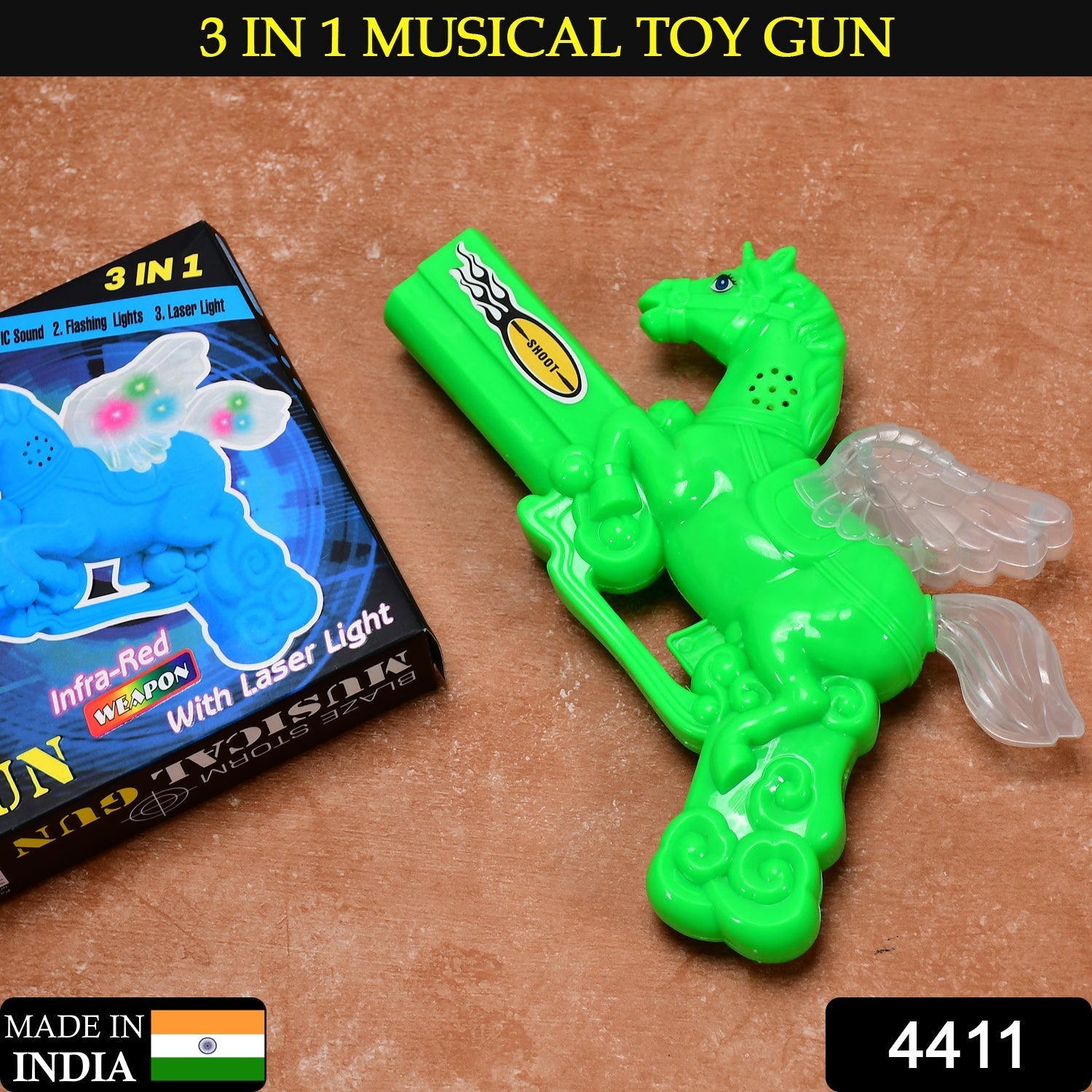Musical Laser Gun for Kids – Light & Sound Toy | Action Legion Secondary image