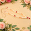 Traditional pooja gajra garland with floral beads for religious decoration