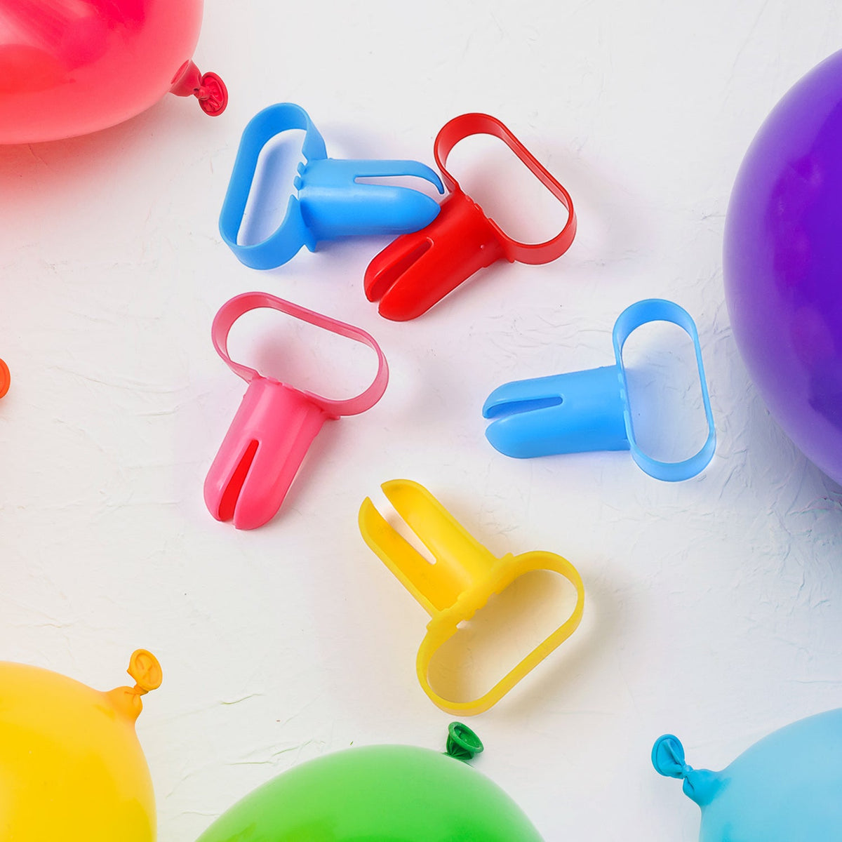 Ergonomic 5-piece balloon tying tool set for fast party decoration Main image