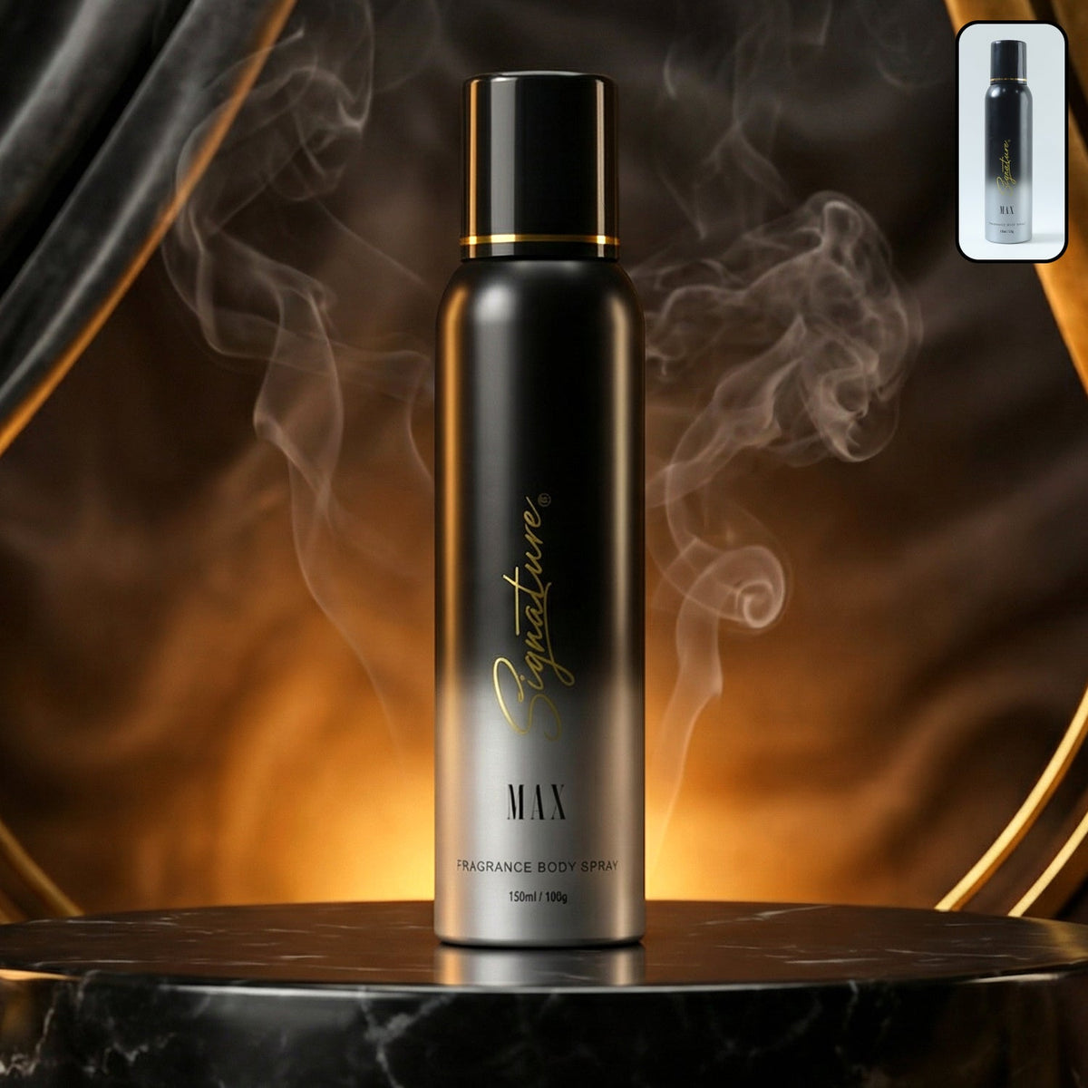 Signature Max Fragrance Body Spray 150ml with bold masculine scent Main image