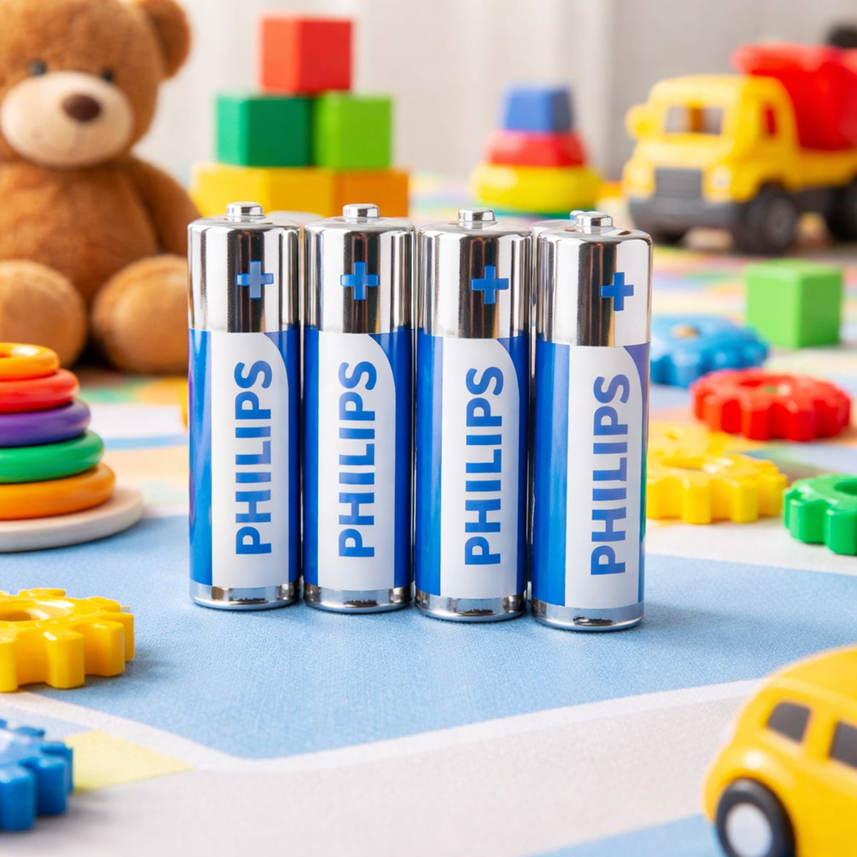 Pack of AA alkaline batteries providing long-lasting power Main image