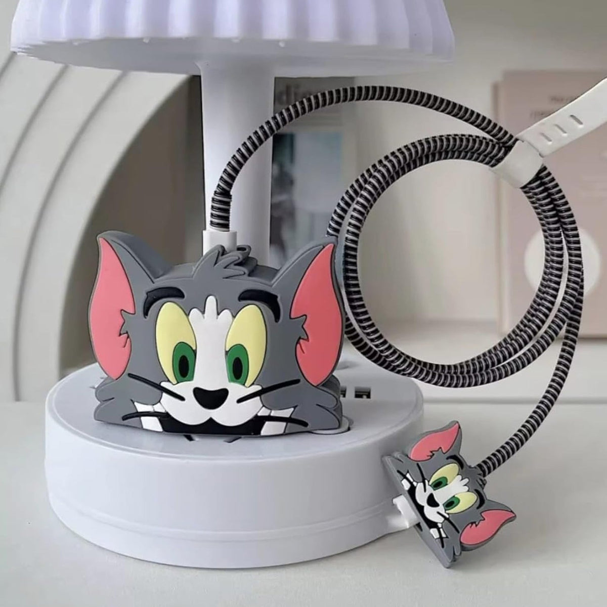 Cute cartoon charger cover for iPhone 18-20W charger. Main image