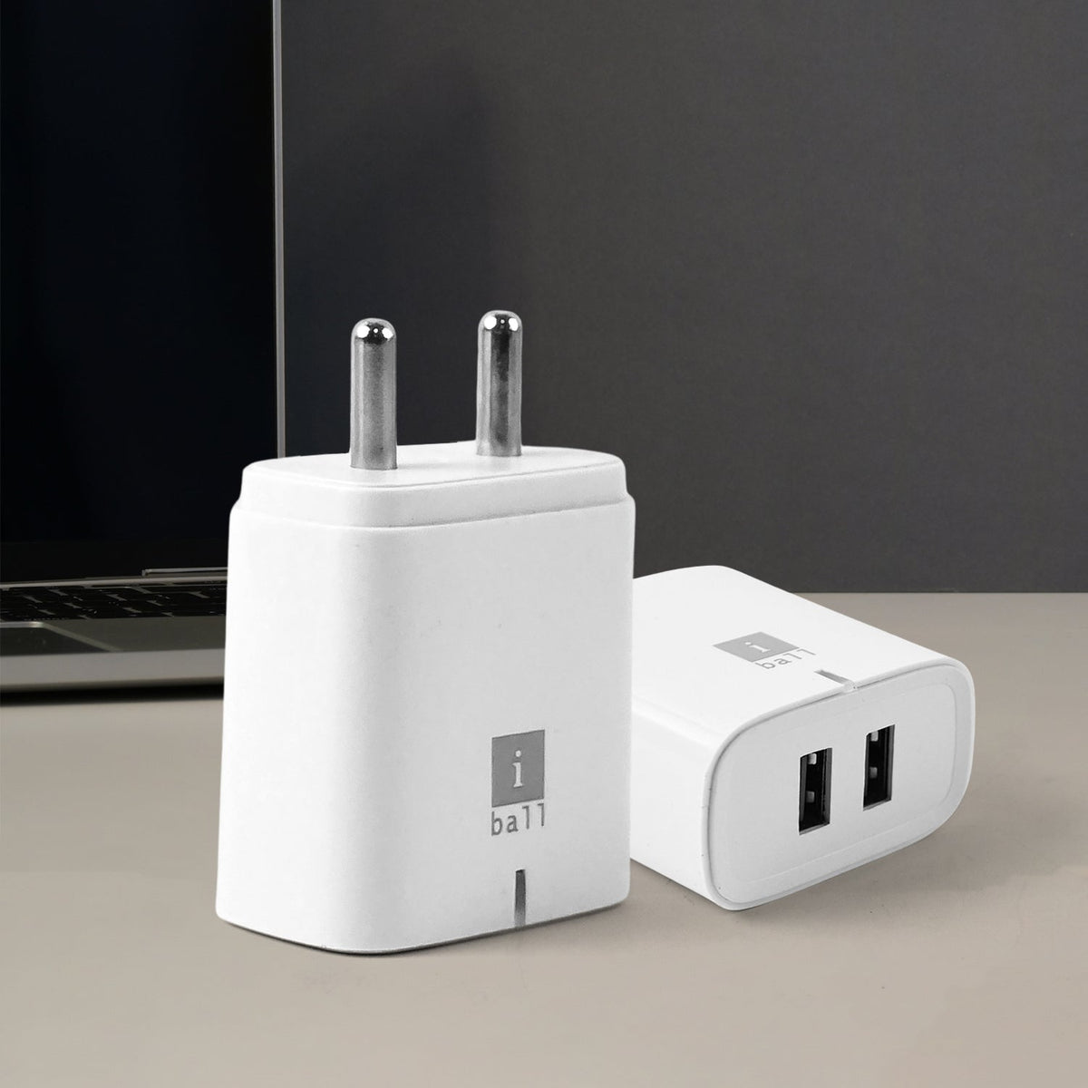 iBall dual USB wall charger with fast charging ports Main image