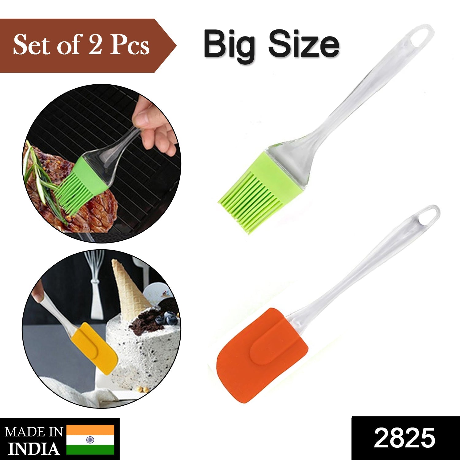 Silicone Spatula & Brush Set – 2 Pcs Non-Stick Bakeware | Bake & Dwell Secondary image