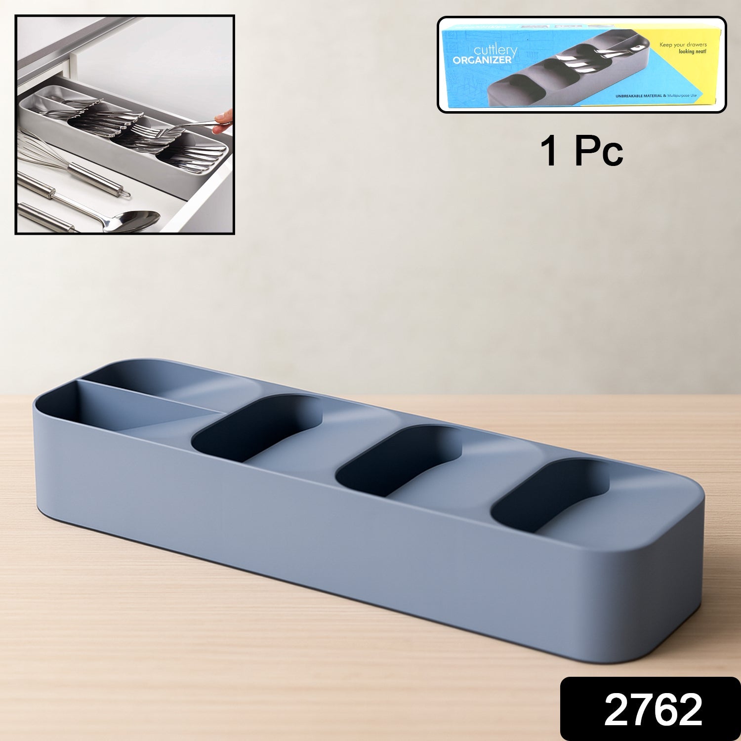 Cutlery Tray – Compact Kitchen Drawer Organizer | Lunchie Bunchie Secondary image