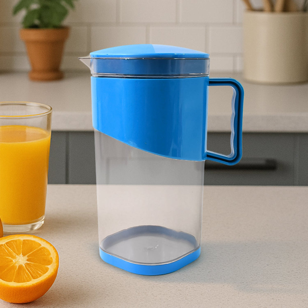 BPA-Free Plastic Water Jug 1.8 litre with lid and handle Main image