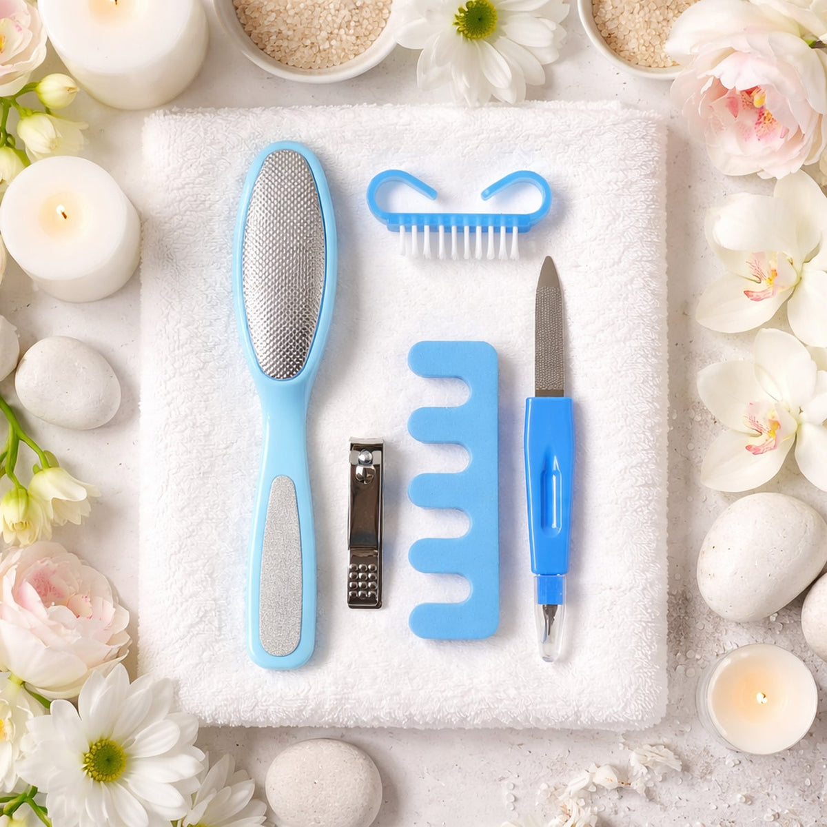 High-quality stainless steel manicure pedicure tool set Main image