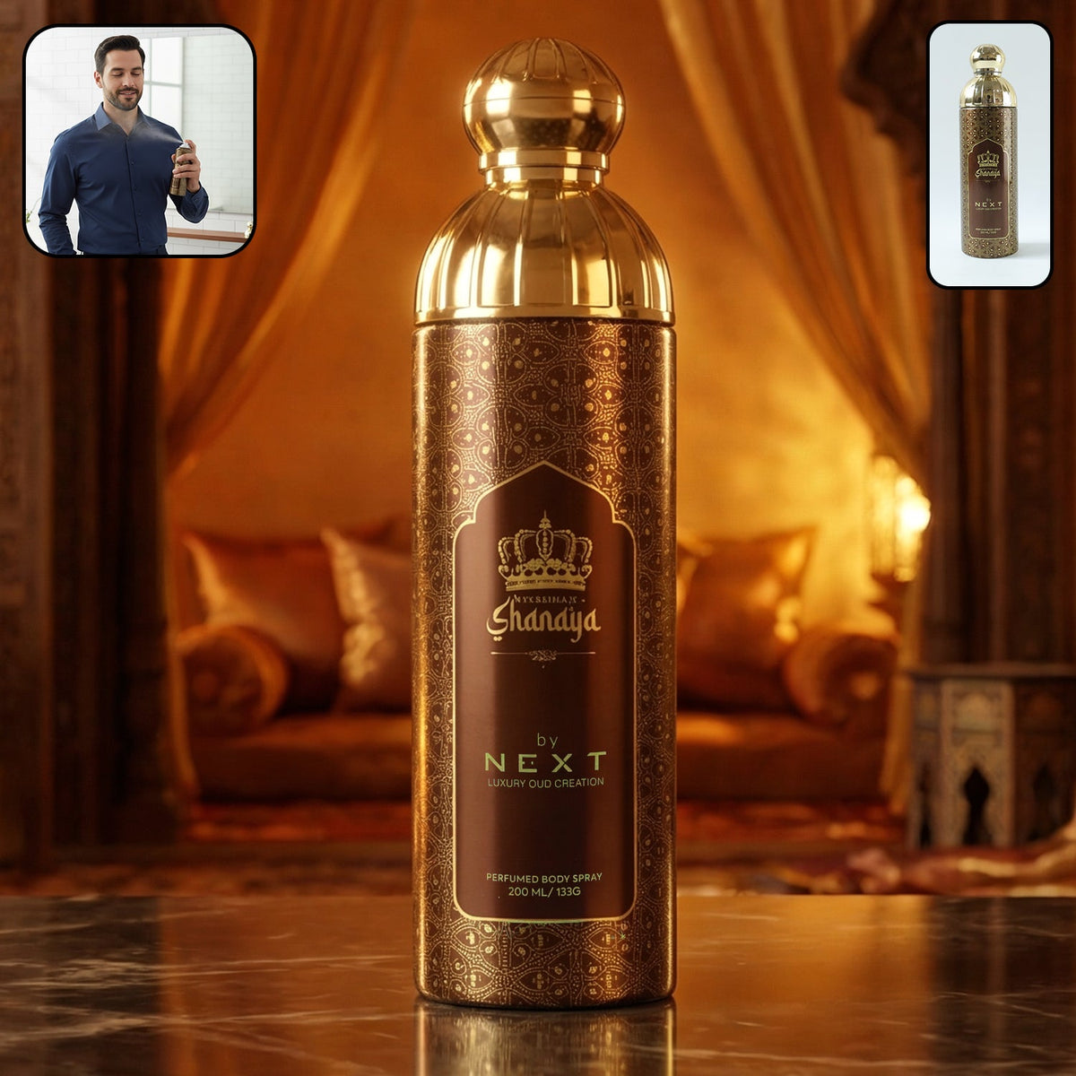 Royal perfumed body spray bottle for men and women Main image
