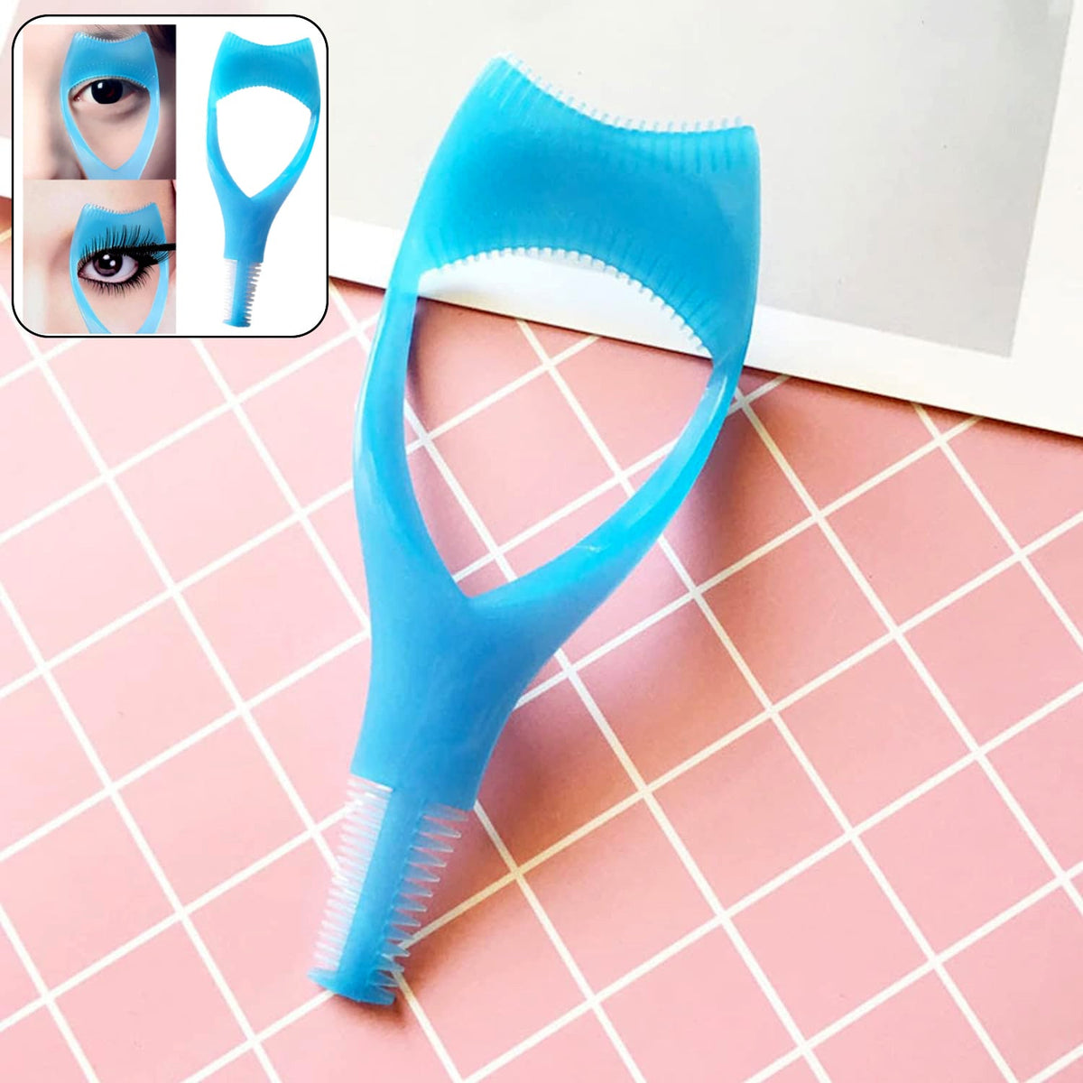 BeautyBare 3-in-1 Eyelash Tool for mascara application, brushing, and curling. Main image