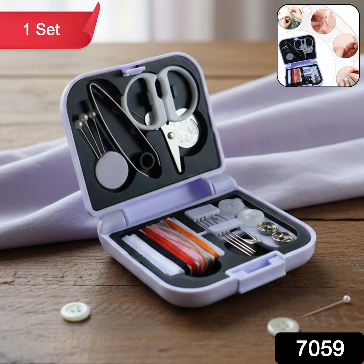 Compact Portable Sewing Kit – Travel-Friendly Emergency Repairs Secondary image