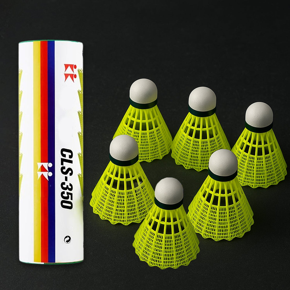 Close-up of Plastic Shuttlecock set showing durable plastic design Main image
