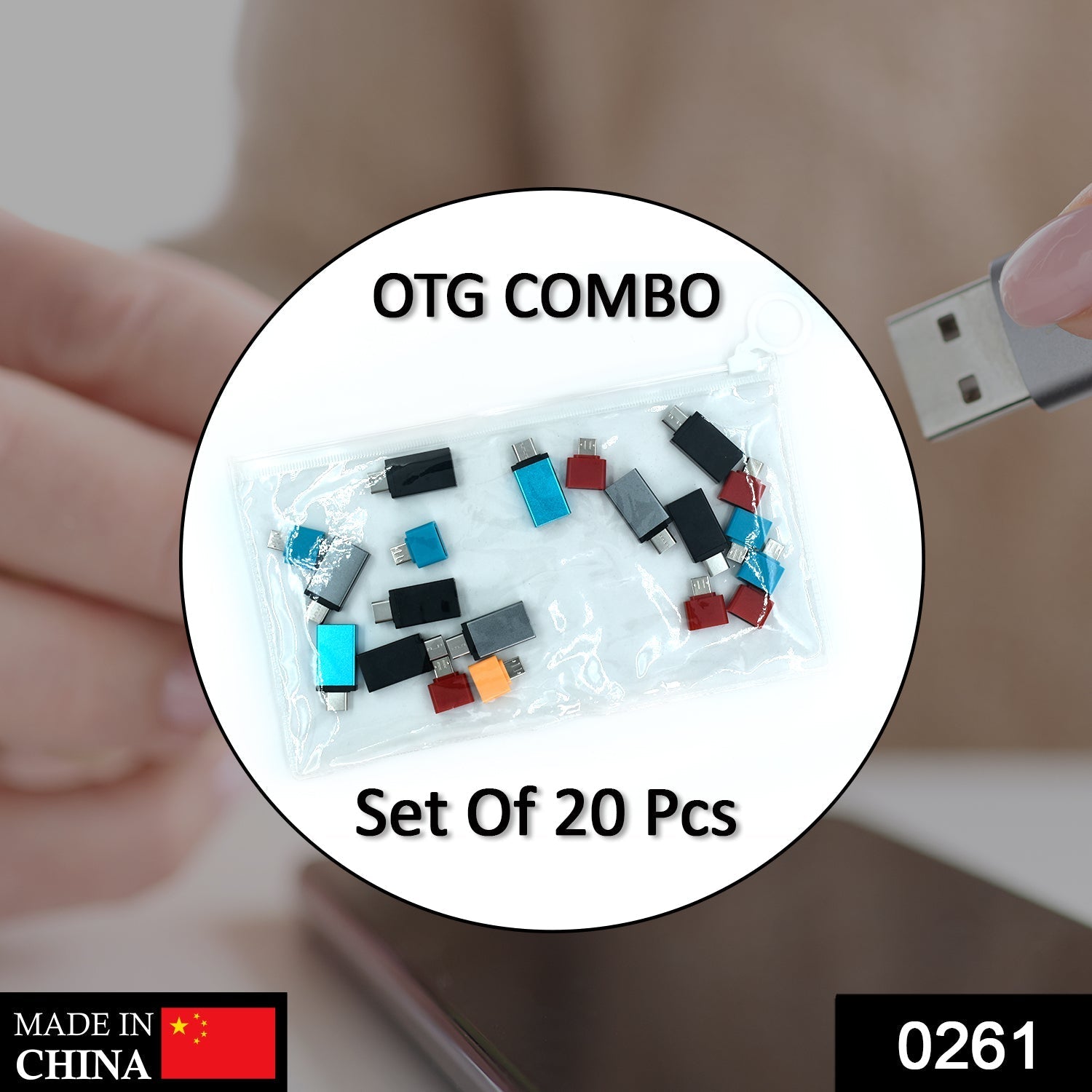 OTG Adapter Pack (20) – Type C, Micro USB & Pouch | PHOBIA Secondary image