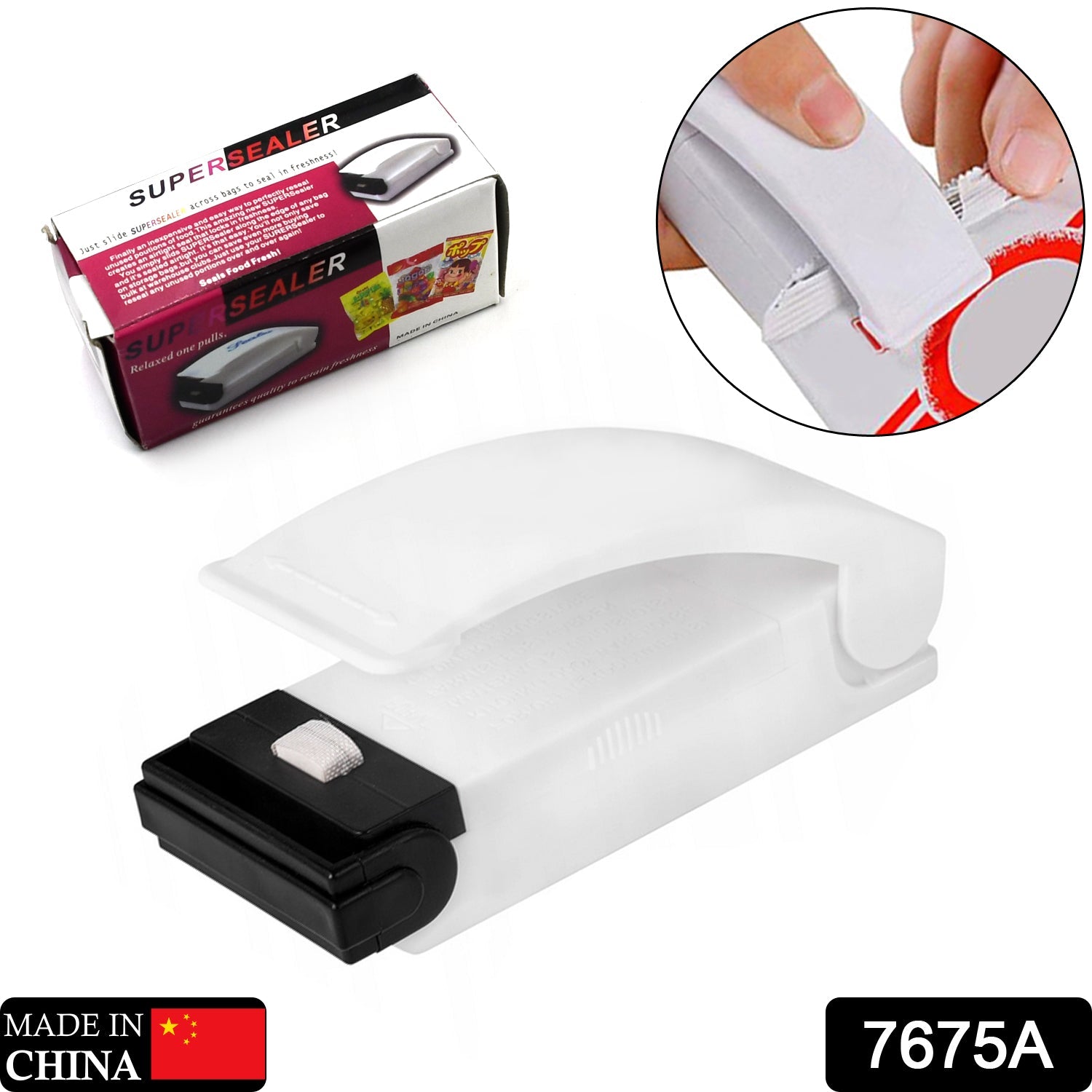 Plastic Bag Sealer – Mini Portable & Handy Sealing Machine | ChefAura Secondary image