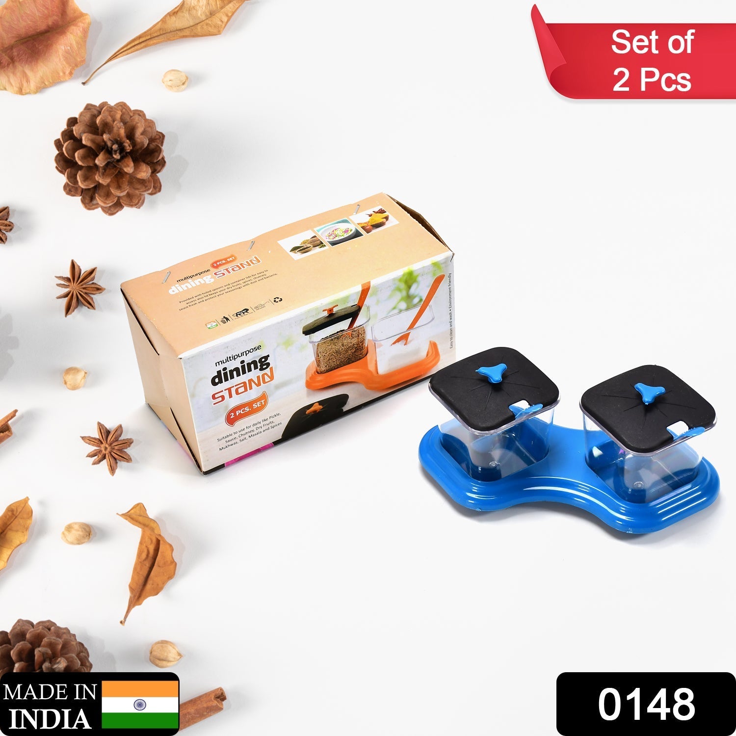 Dining Table Stand – 2-Pc Pickle Jar & Spice Tray | Tidy Table Secondary image