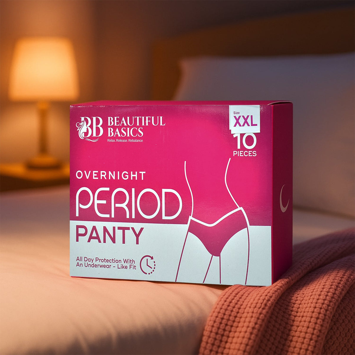 XXL Overnight period panty with 360 degrees leak protection for heavy flow Main image
