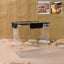 Transparent airtight food storage container with easy snap lid, 2500ml capacity