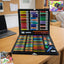 Complete 130-piece art and drawing color kit with sketch pens and crayons