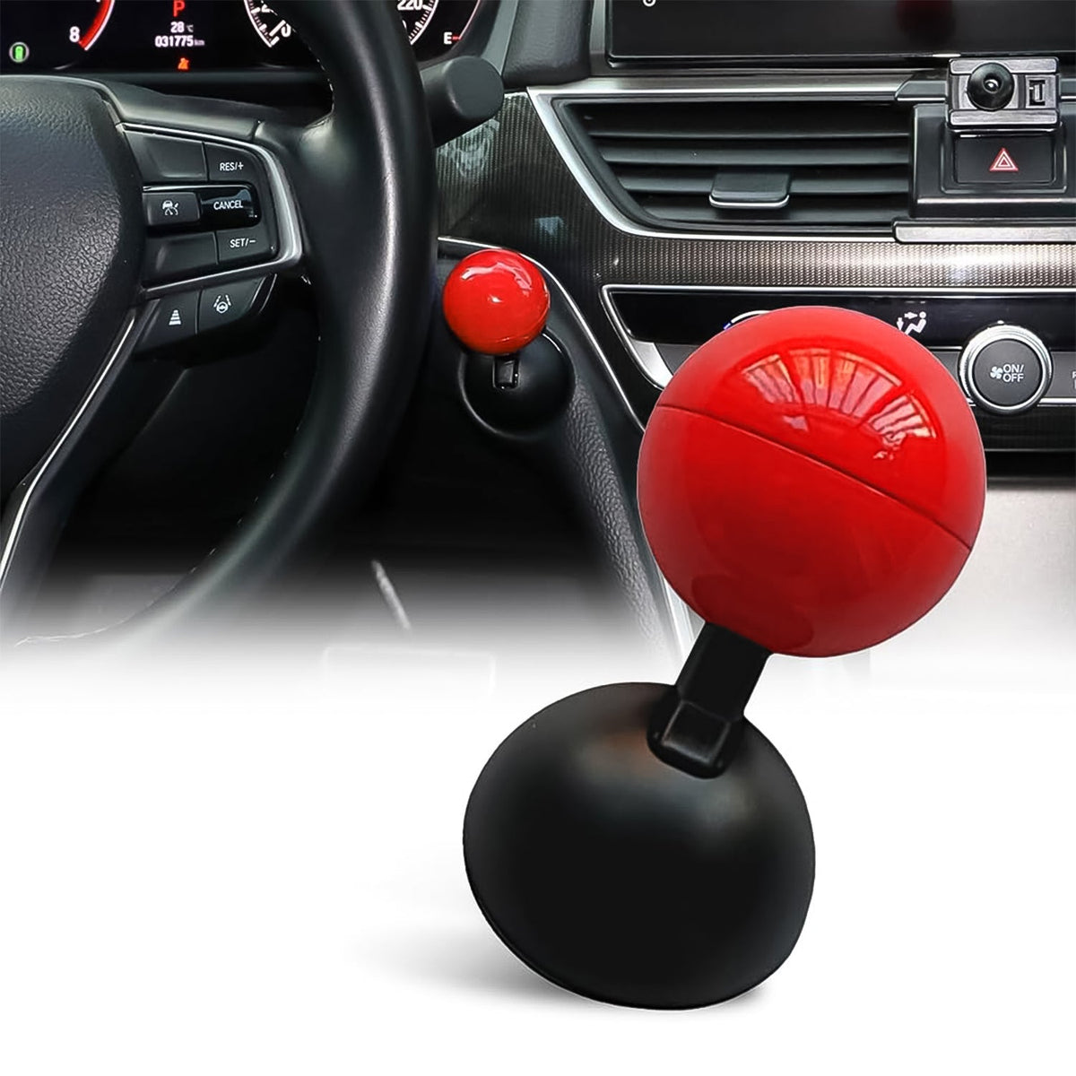 Ball design car push start button cover made of metal alloy Main image
