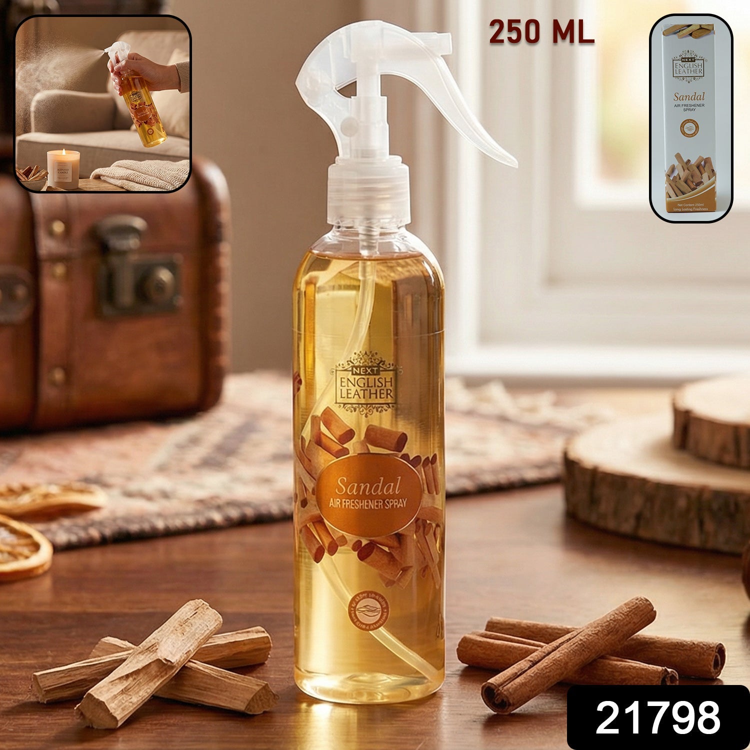 Sandal Air Freshener Spray – Long-Lasting 250 ML Fragrance Secondary image