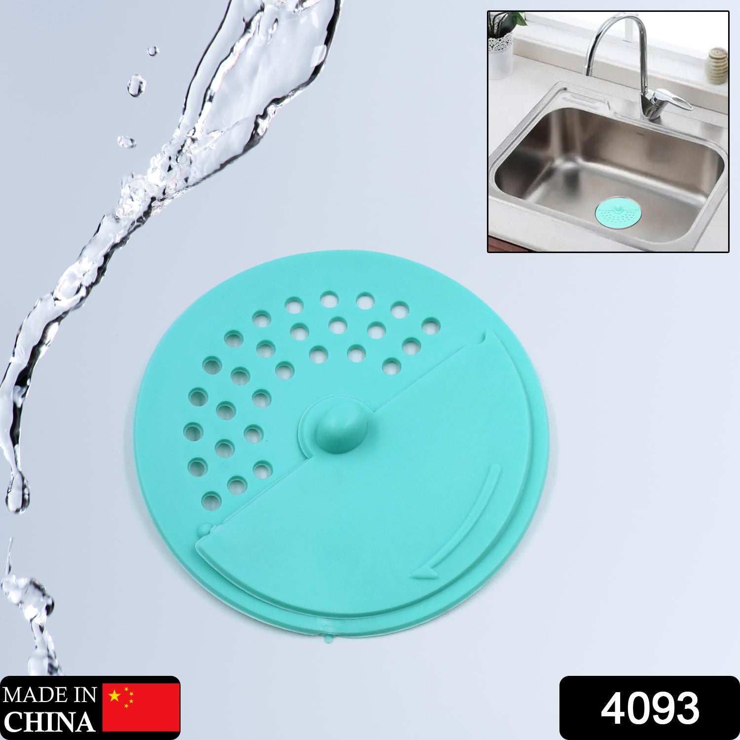 Anti-Odor Drain Cover – Round Rubber Floor & Sink Filter | Mini Bubbles Secondary image