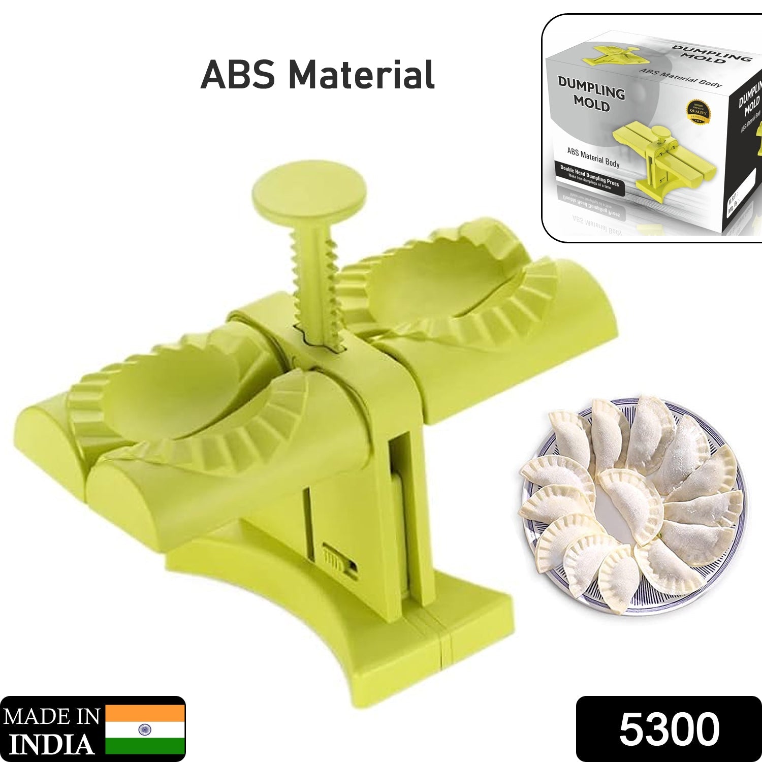 Dumpling Maker Mold – Double Head Easy Press Tool | Bake & Dwell Secondary image