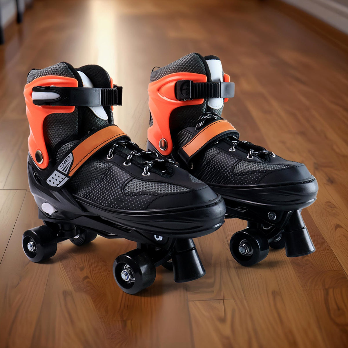 Adjustable quad roller skates in XL size designed for kids learning to skate Main image