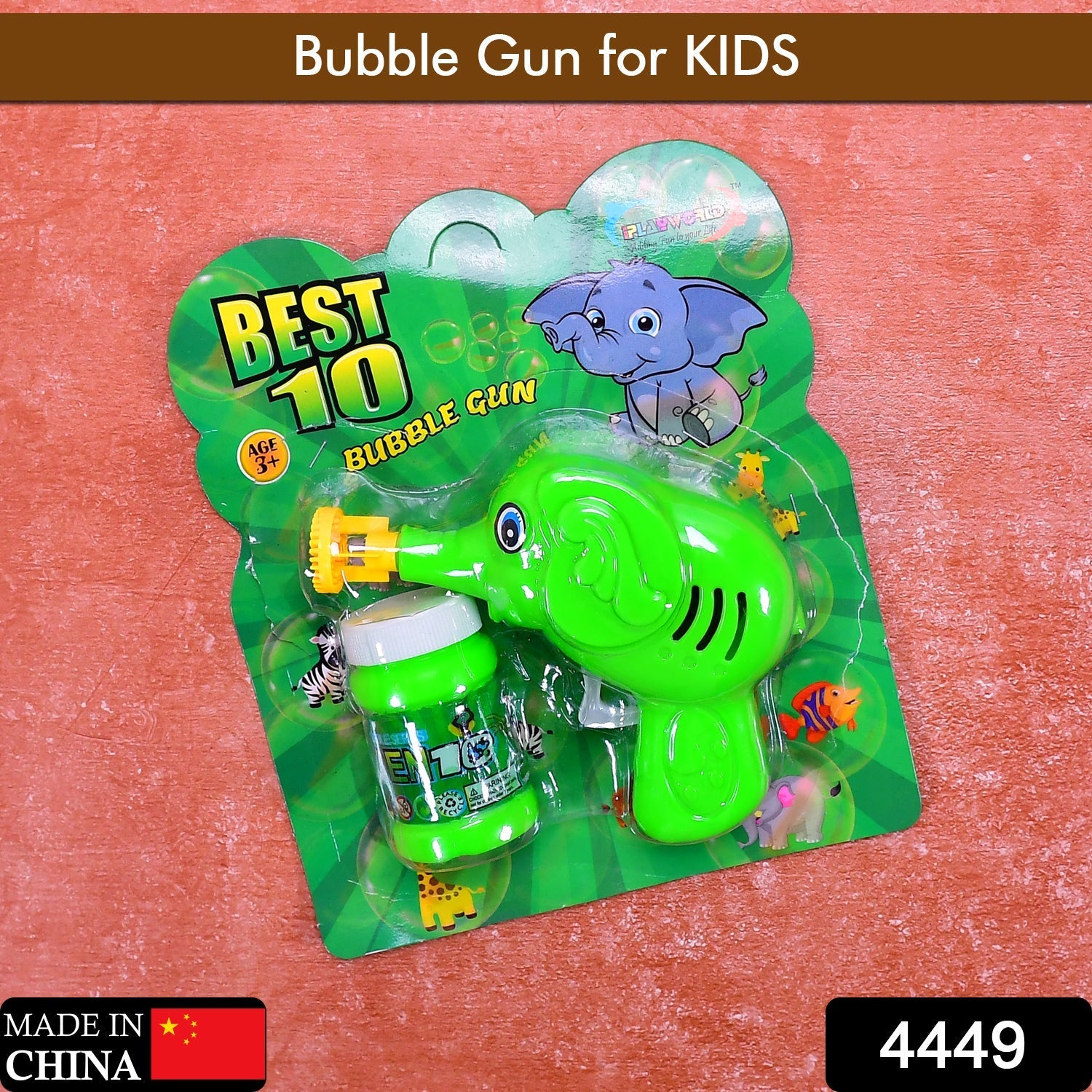 Elephant Bubble Gun Toy – Fun Hand-Press Bubble Maker for Kids Secondary image