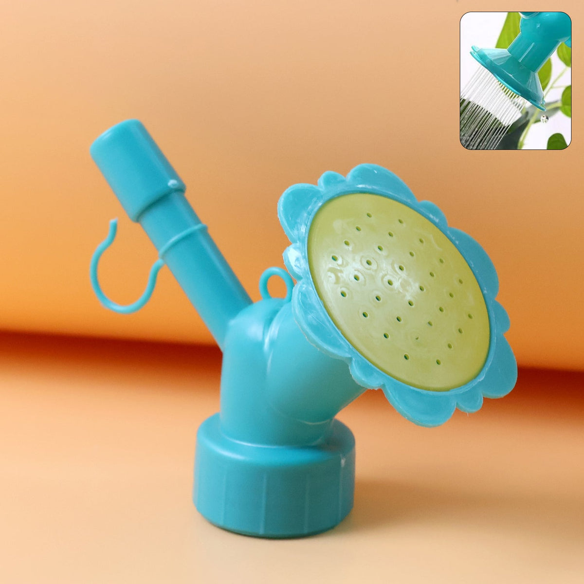 Universal bottle sprinkler head nozzle transforming plastic bottle into flower-shaped plant watering tool Main image