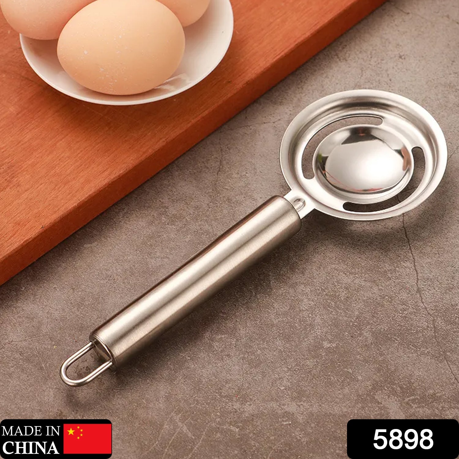 Egg Separator – Stainless Steel Yolk Filter | Vastate Secondary image