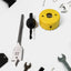 A complete door lock installation kit with a 22mmx150mm hole saw and drill bit for woodworking.