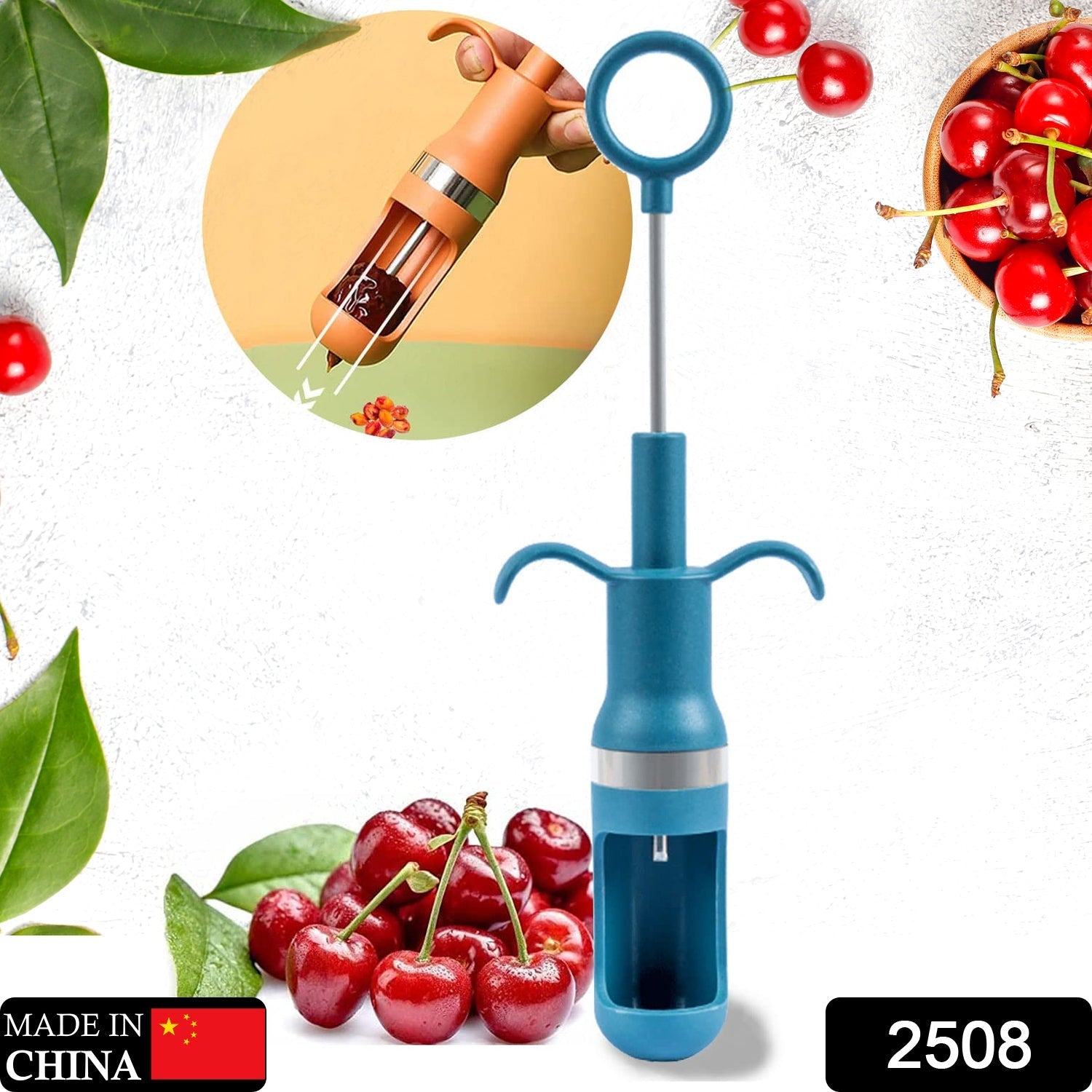 Cherry Pitter Tool – One-Hand Fruit Stone Remover | XcelCraft Secondary image