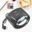 ChefMates Sandwich Maker closed, showcasing its sleek design on a kitchen counter.