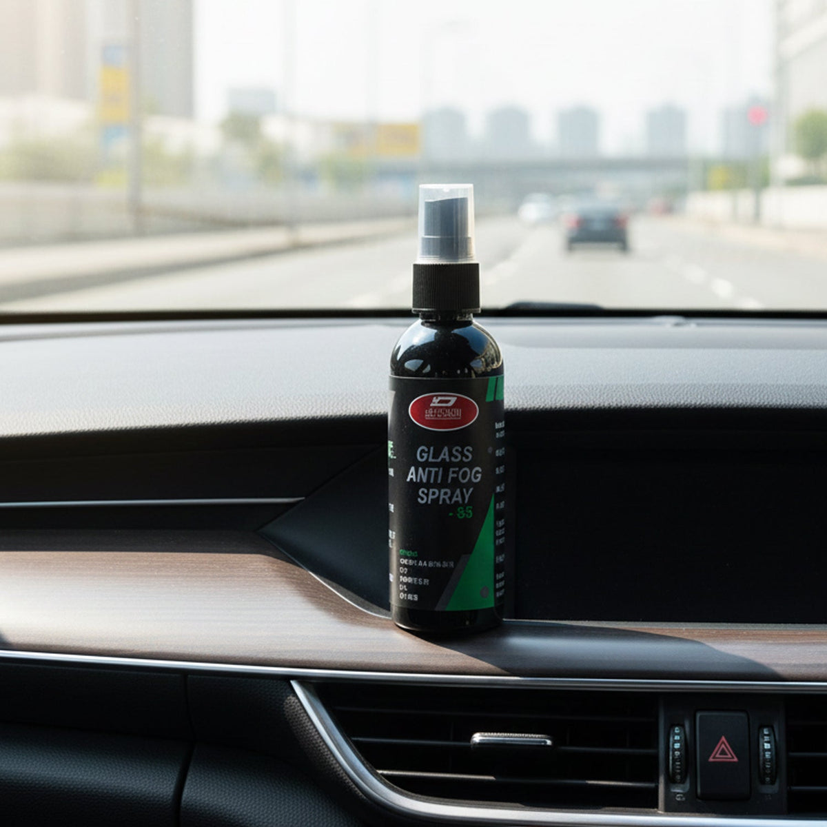 Anti-fog glass spray bottle for clear car and home windows Main image