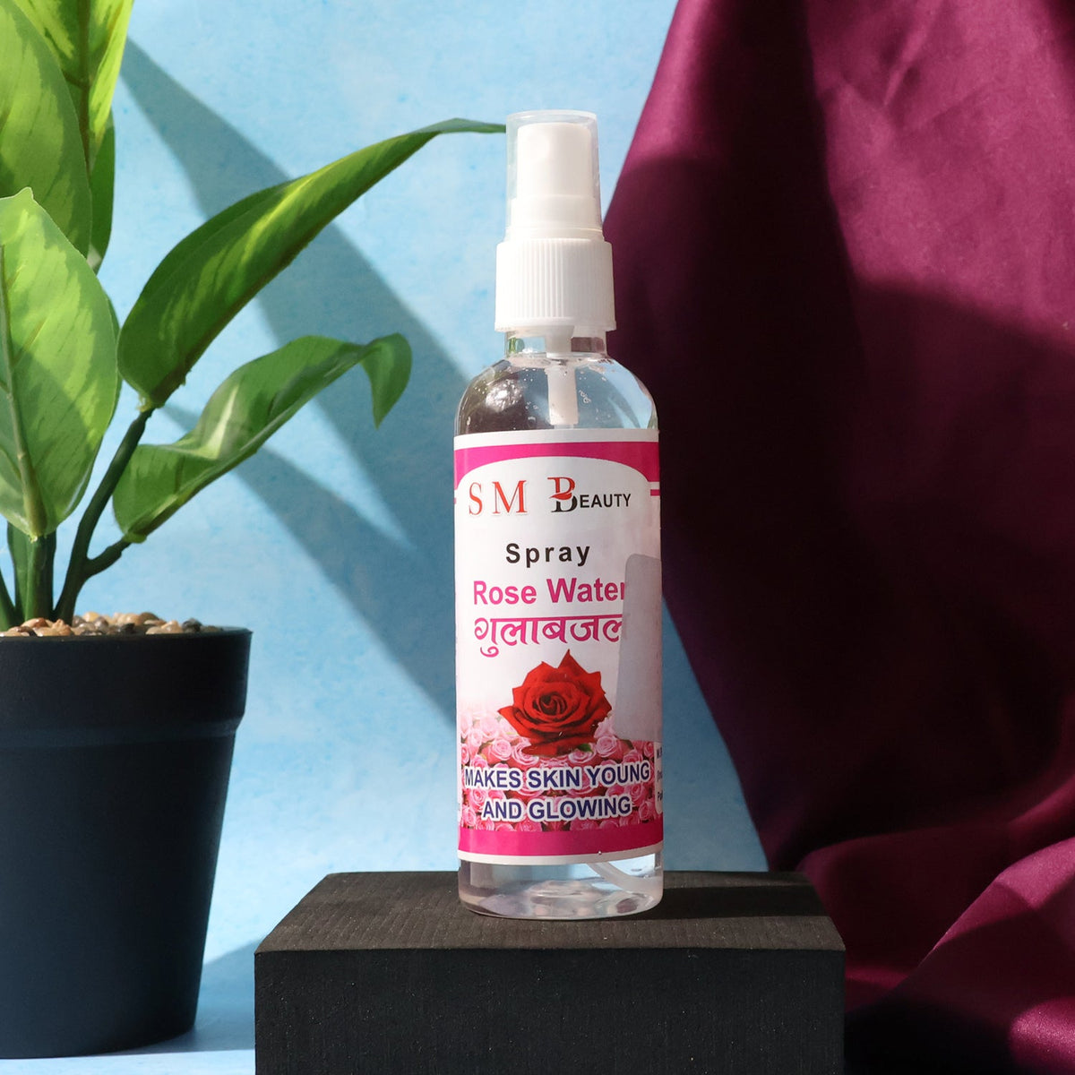 Rose Water Spray bottle for natural facial hydration and skin toning Main image
