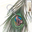 Bal Krishna keychain in crawling pose made from durable metal