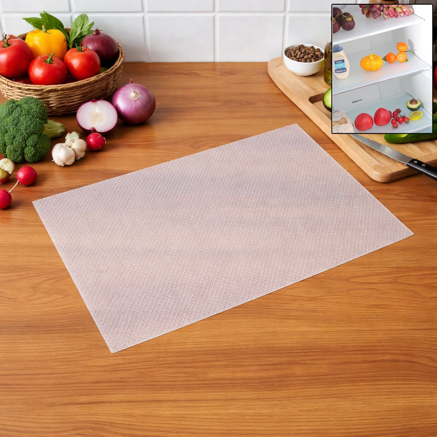 Refrigerator Mat – Transparent Plastic Shelf Liner 45x29 cm Secondary image