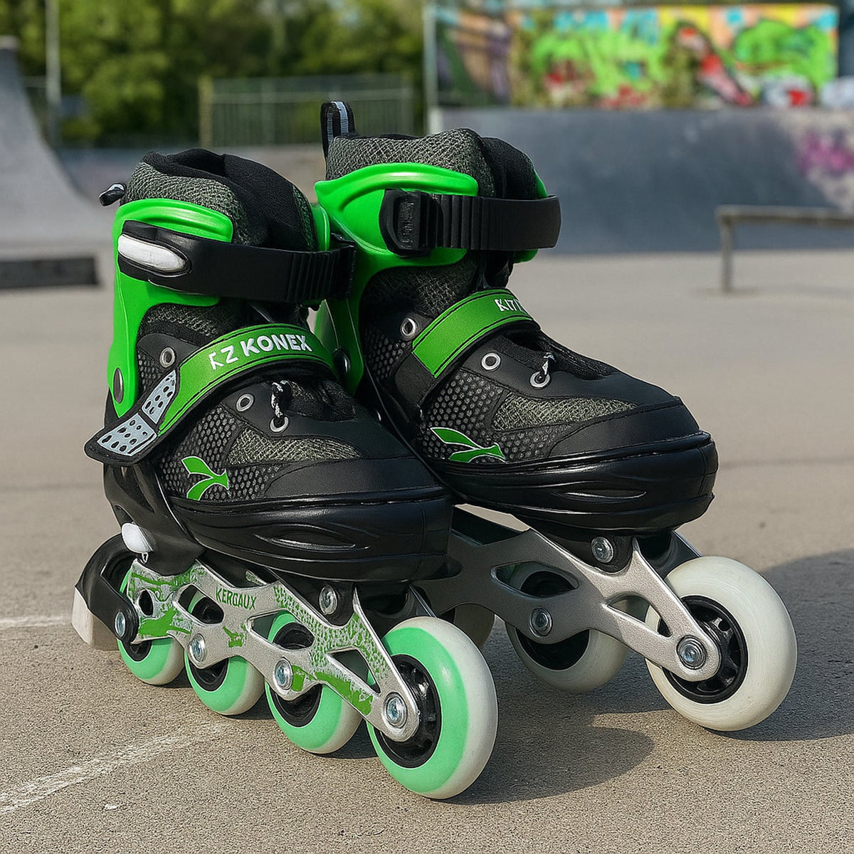 Professional adjustable inline skates for kids and adults with durable aluminum frame Main image