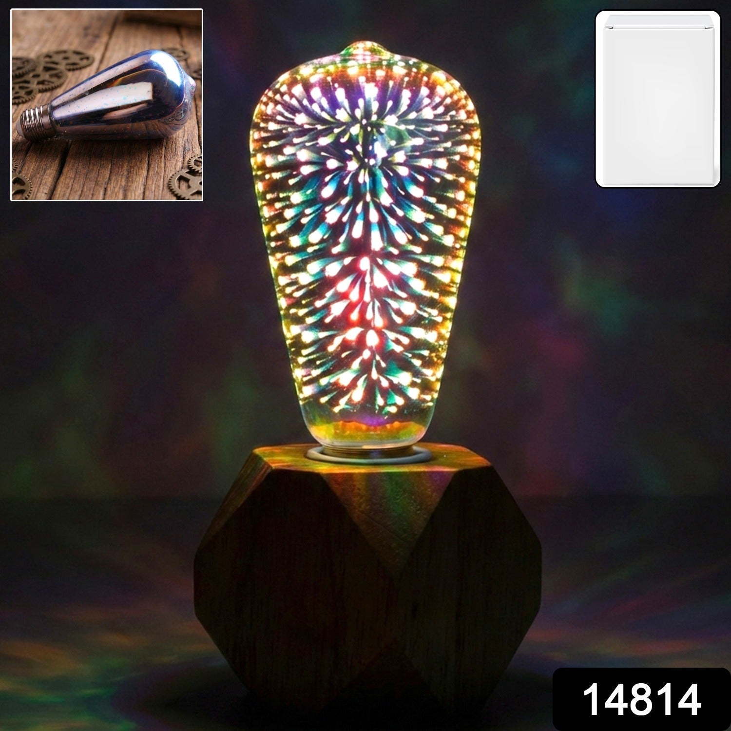 3D Firework LED Bulb – Sparkling Ambience for Home Decor Secondary image