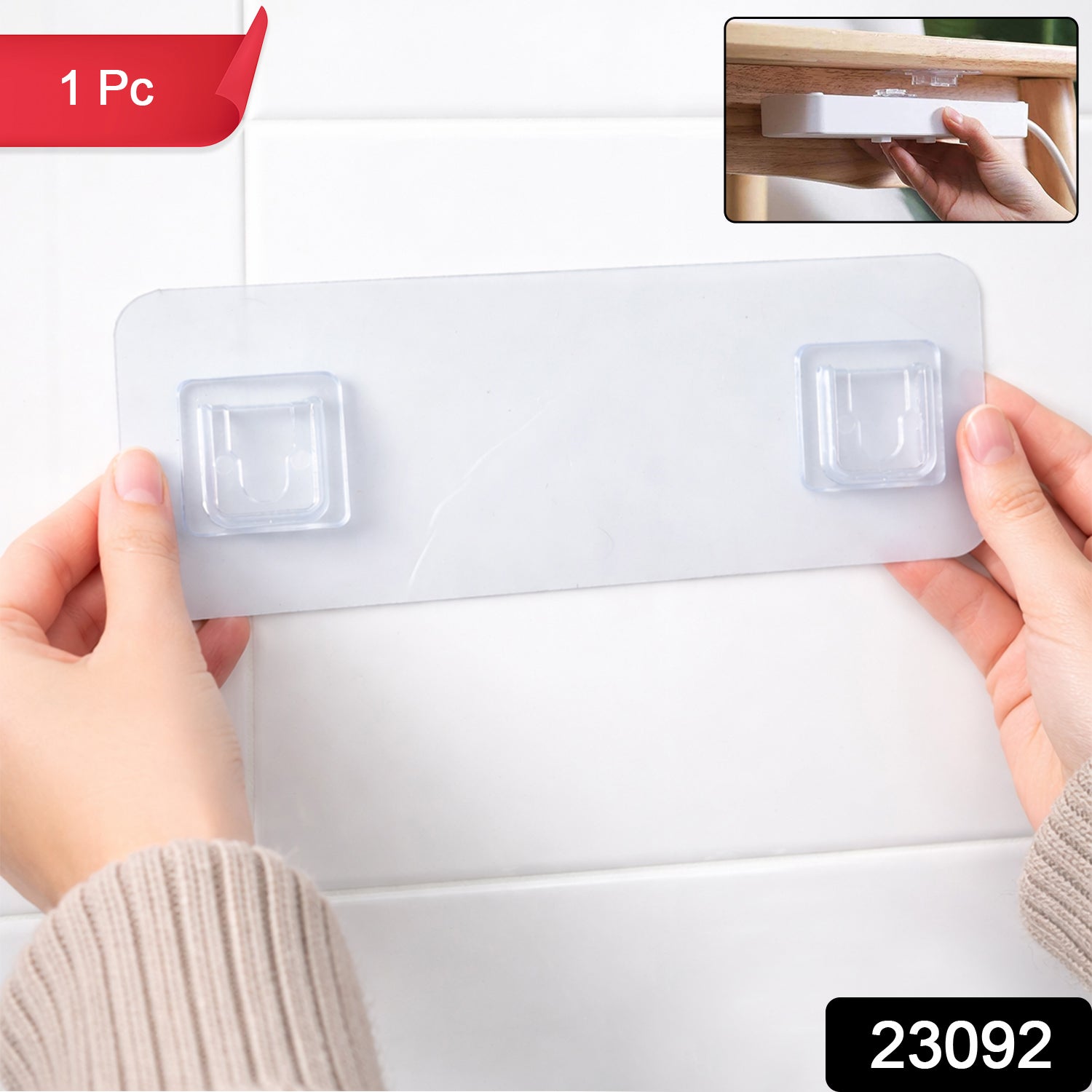 Self Adhesive Wall Mounted Hanger – Easy Space Saver for Home Secondary image