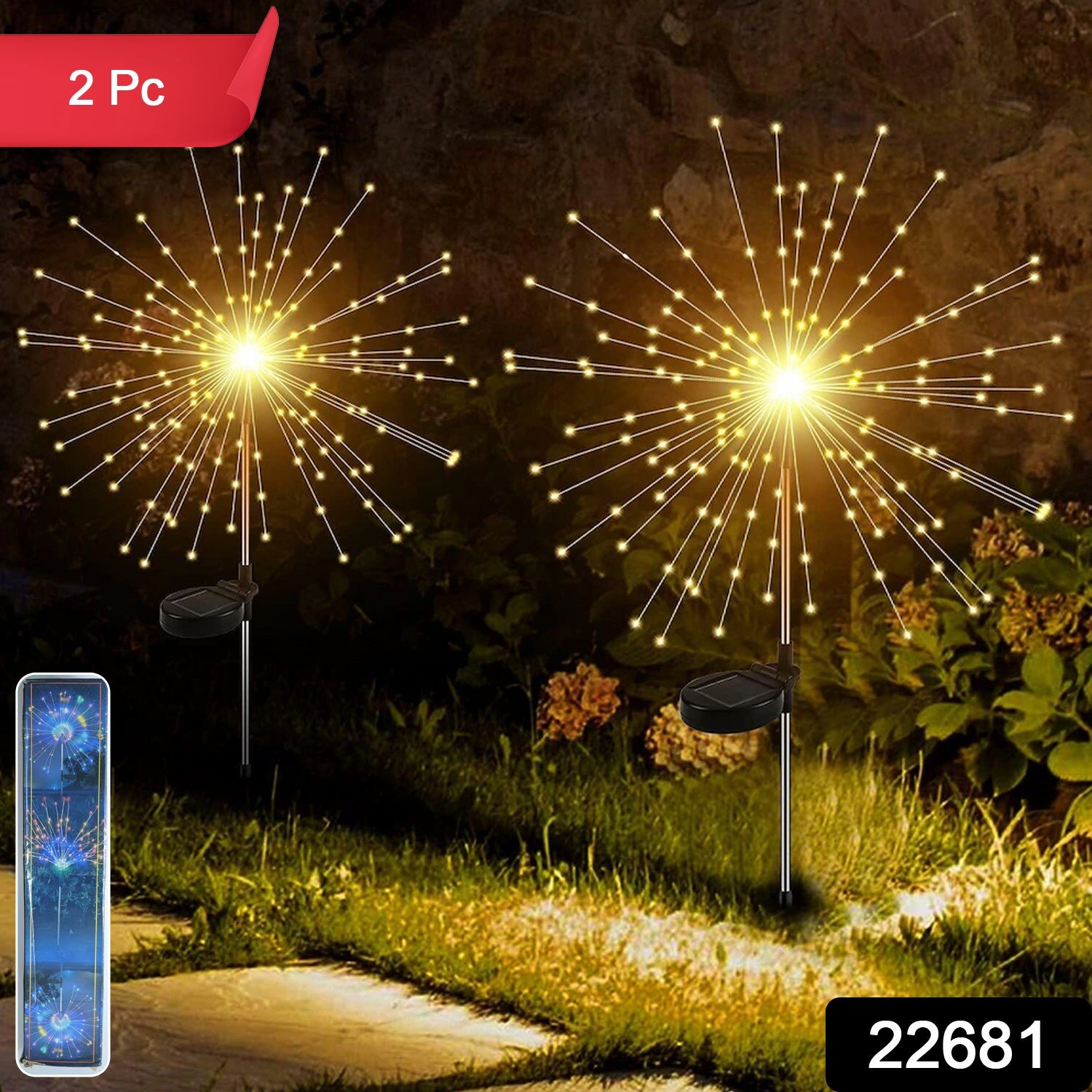 Decorative Solar Firework LED Garden Lights – Waterproof Outdoor Sparkler Secondary image