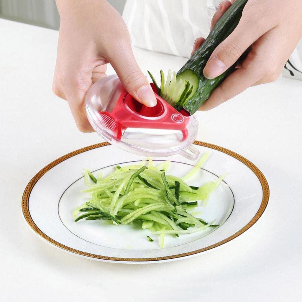 Vastate 3-in-1 rotary vegetable slicer with stainless steel blades for quick meal prep. Main image
