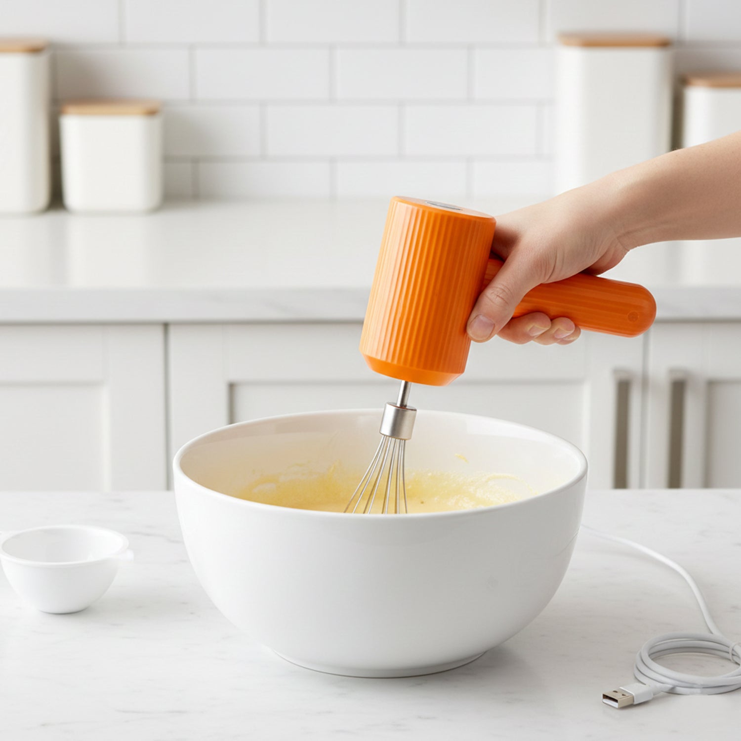 Electric Handheld Whisk Mixer – USB Rechargeable & Detachable Secondary image
