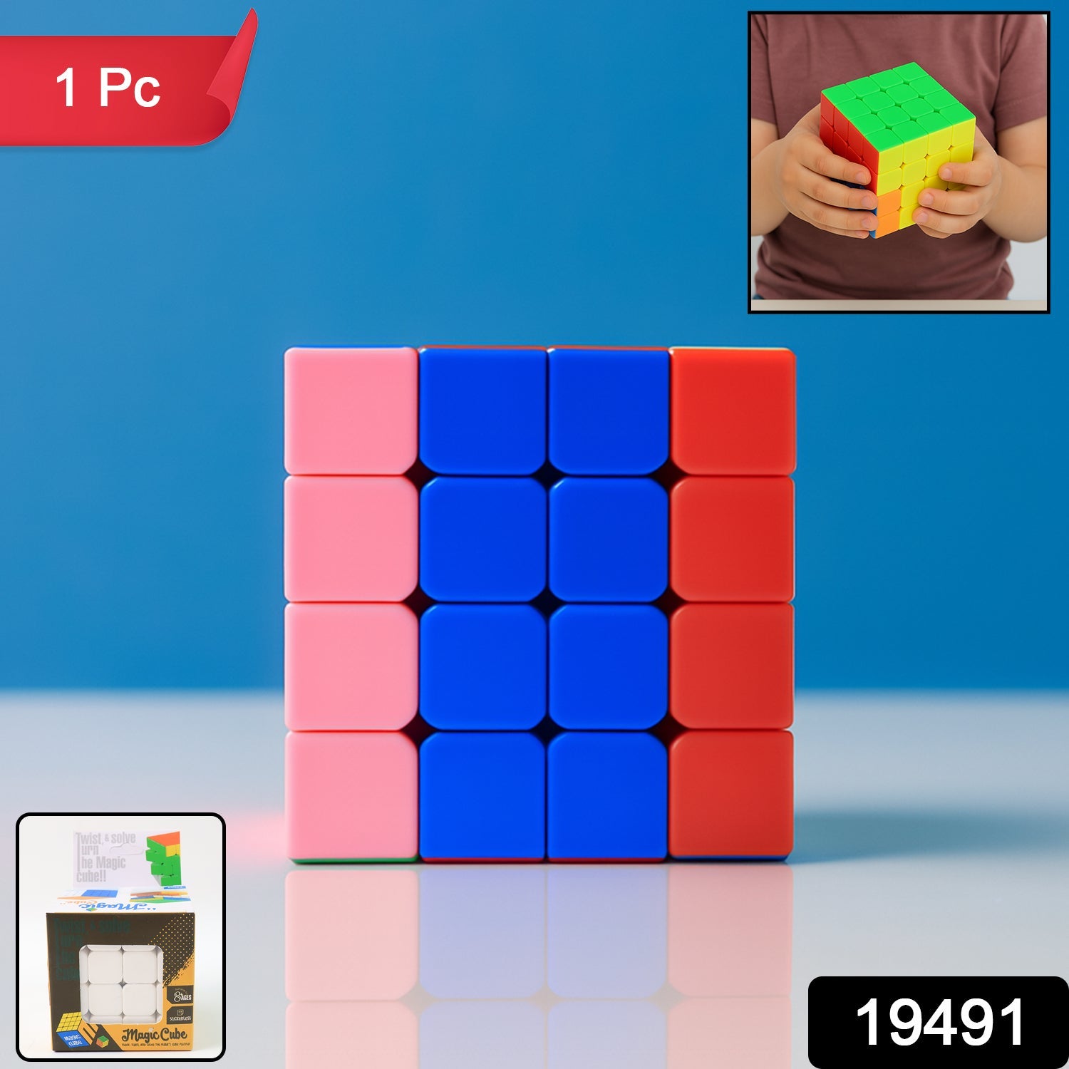 4x4 Magic Speed Cube – Smooth Rotating Brain Teaser Puzzle Secondary image