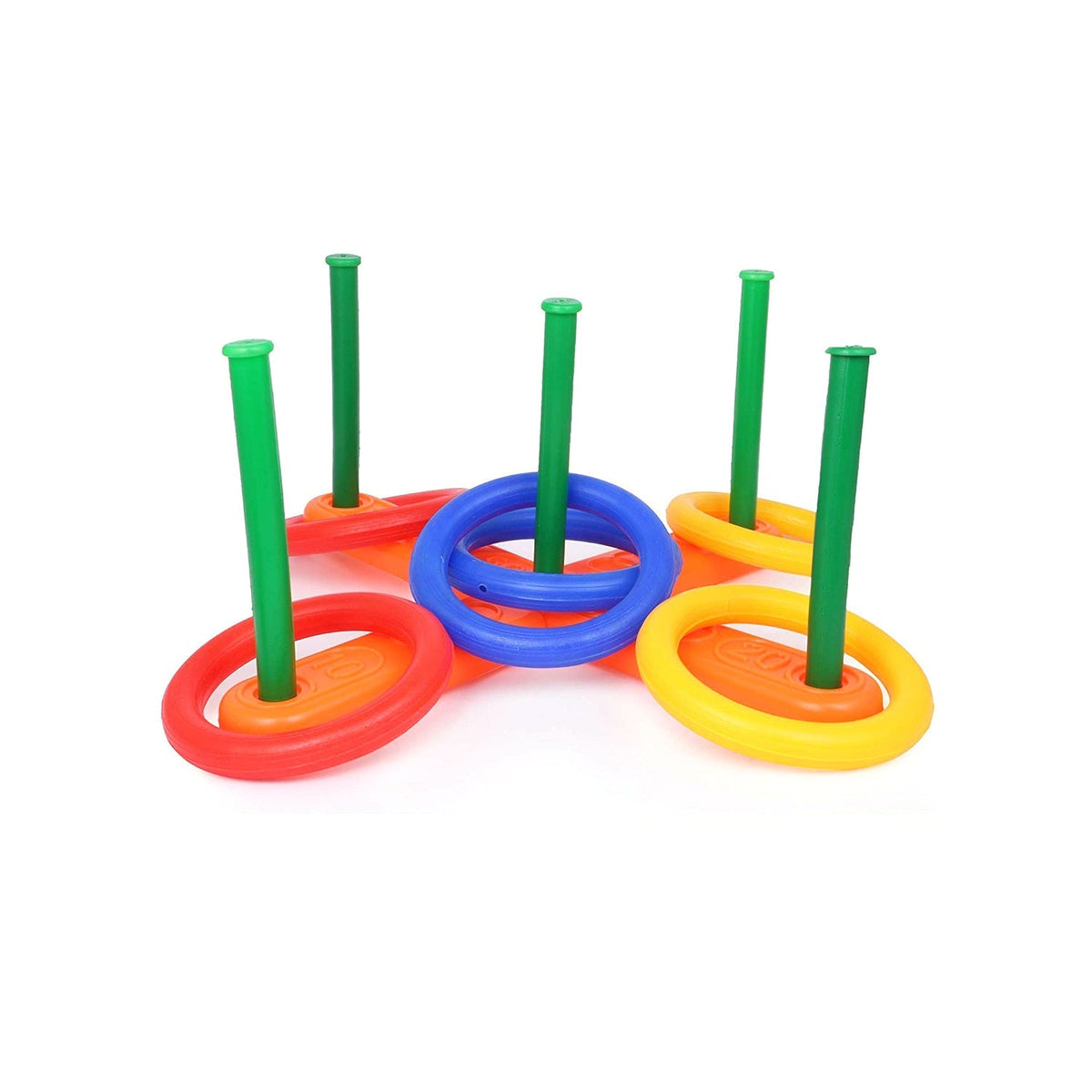 A vibrant 13-piece Ring Toss Game set for kids and family fun. Main image