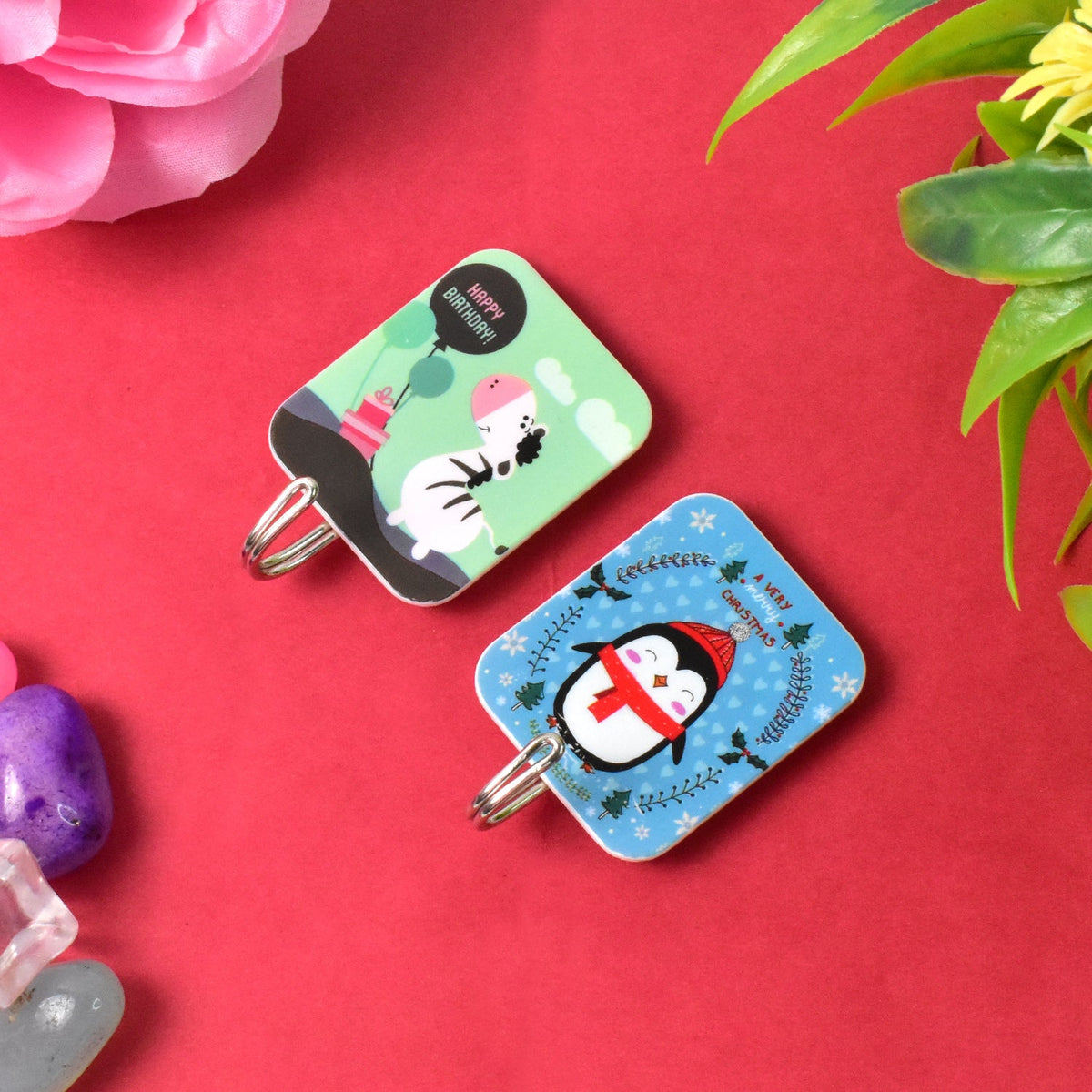 Strong self-adhesive cartoon hook firmly attached on smooth wall surface Main image