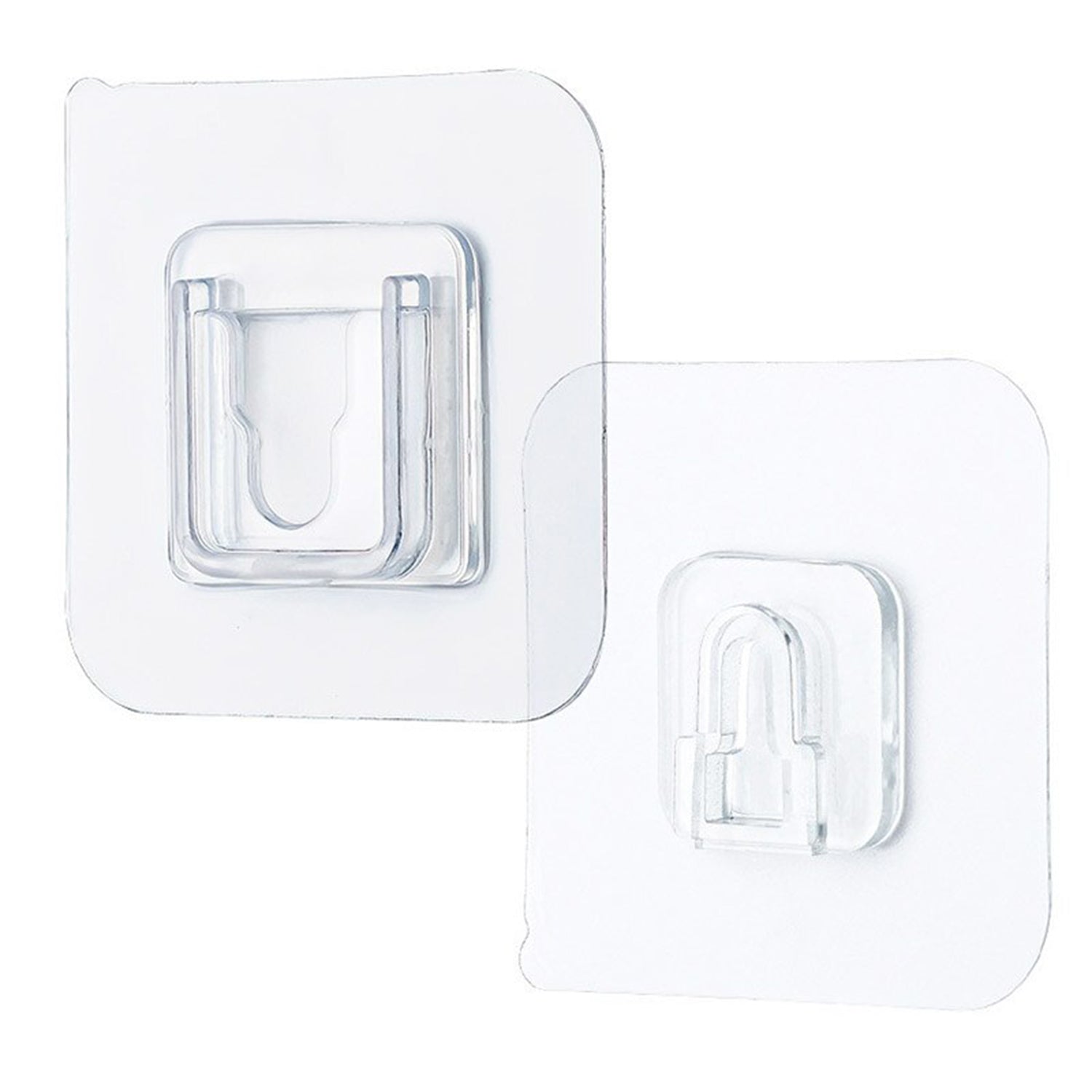 Adhesive Hooks – Transparent Damage-Free Wall Hanging | GlimmerHome Secondary image